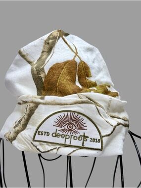 Katin White Beanie with Purple & Green Logo